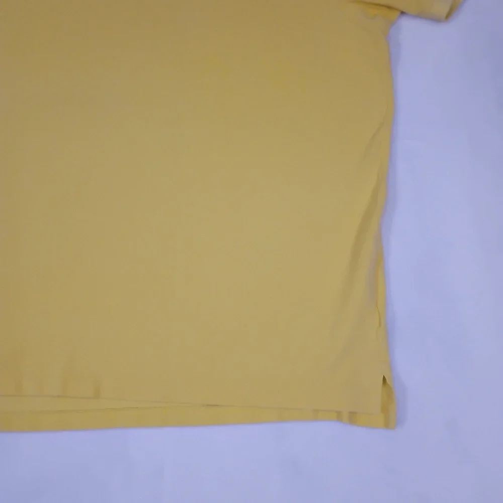 Polo Ralph Lauren Mens 4XB Yellow Short Sleeve Cotton Pique Pony Polo Shirt